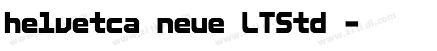 helvetca neue LTStd 字体转换